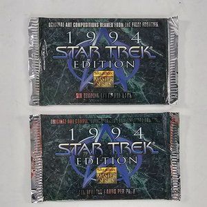Skybox 1994 Star Trek Edition Master Series Trading Card Pack Sealed Two